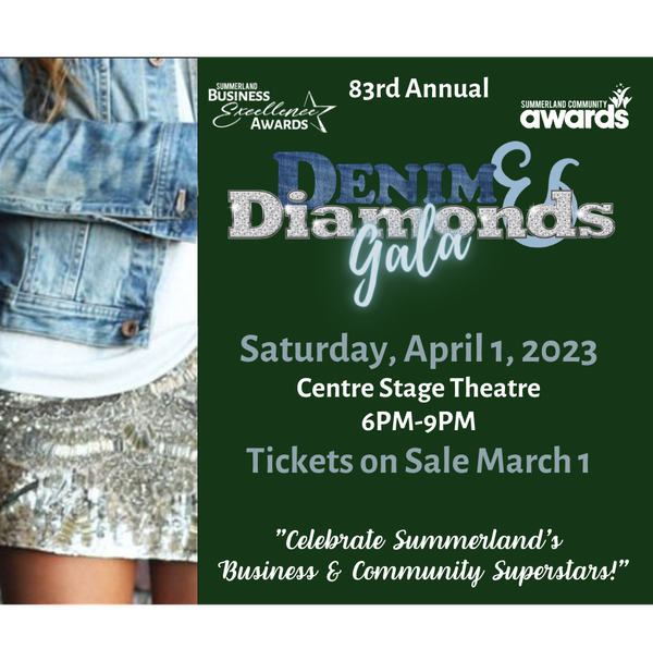 Denim & Diamonds Gala Summerland Business & Community Excellence